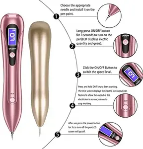 Instrumento de belleza de mano Spot Pen Removal Skin Tag Laser Dot Freckle Mole Verrugas Dark Sweep Plasma Pen