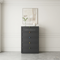 Armoire en acier antirouille à 5 tiroirs, commode de rangement en métal pour chambre à coucher, salon, organisateur de maison