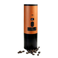 Machine à café portable à piles en plastique 15 bars 120 ml avec support, moulin à café électrique portable idéal pour les voyages