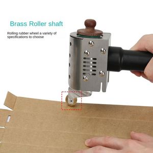 Double-Sided Leather Luggage Rolling Machine Hand Push Hot Melt Glue Coating for Moon <b>Cake</b> Box <b>Book</b> Album Shoe Cementing - Product Image 3