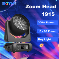 Projecteur de scène à faisceau LED 300W, zoom 10-60°, tête mobile RGBW, mélange de couleurs, contrôle DMX512, CRI 90, utilisation en intérieur, DJ professionnel, discothèque
