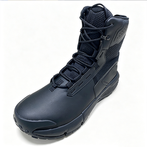 TSB83 Men Black High Top PU Leather Waterproof Tactical <b>Boots</b> All Seasons Outdoor <b>Hiking</b> & Walking Wholesale - Product Image 3