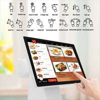 15.6 pouces Win Android I3 I5 Imprimante Touch Pos Tout en Un Système Terminal Caisse Enregistreuse POS Systèmes avec Imprimante Scanner