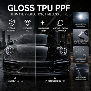 7.5mil Gloss TPU PPF Clear Paint Protection Film Self Healing Anti Scratch Car Wrap Film USA Warehouse Fast Delivery 3-5 Days - Product Image 5