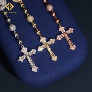 Cadena Cubana de Moissanita VVS1 de 10 mm en Oferta, Collar de Cadena con Cuentas de Moda para Hombre, Estilo Hip Hop, Diamantes Iced Out, Plata de Ley 925, GRA - Product Image 3