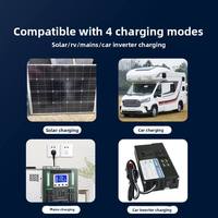 Générateur solaire mobile haute capacité 750W 220V à onde sinusoïdale pure, station d'alimentation portable avec lumière LED pour camping-car, caravane et voyage