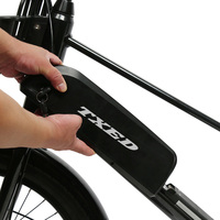 Bicicleta Eléctrica de Carga TXED Multifuncional con Doble Batería, Motor de 500W, Freno de Disco Mecánico, para Negocios, Entregas y Uso Familiar