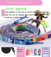 Lacets plats imprimés par sublimation, motifs variés, colorés, design personnalisé, lacets pour baskets, accessoires pour chaussures décontractées
