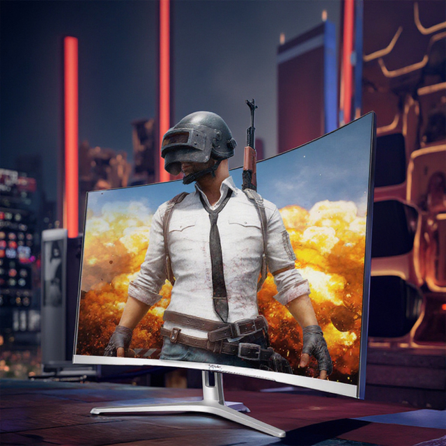 Wholesale OEM 24"/32" 144Hz 1920x1080 250cd/m IPS Curved & Flat Gaming Monitor with 2ms Response Time CE RoHS FCC Certified