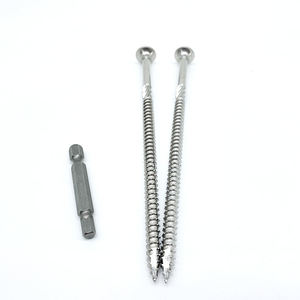 สกรูหัวหกเหลี่ยมชุบสังกะสีแบบจุ่มร้อน Tianyu ความแข็งแรงสูง สำหรับงานโครงสร้าง<span class=keywords><strong>ไม้</strong></span>และหลังคา - Product Image 1