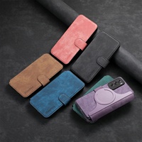 Étui portefeuille magnétique détachable avec emplacements pour cartes et protection à 360° °   Étui à rabat en cuir PU pour OPPO Reno15F Reno15 Pro Find X9