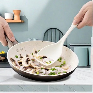ไม้พายซิลิโคนและทัพพี 3 ชิ้น ทนความร้อนสูงสำหรับทำอาหารใช้ในบ้าน - Product Image 3