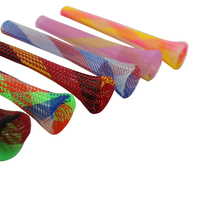 UV-beständige, dehnbare, flexible PET-Geflechtschutzmanschette, leicht zu biegen, verschleißfest, 600V-Schutz, schützt Kabel, PET-Kabelschutzmanschette