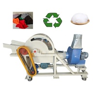 Machine d'ouverture de fibre de coton de recyclage de tissu déchiqueteuse de produit textile à domicile broyeur de déchets de laine machine de recyclage de textile d'habillement