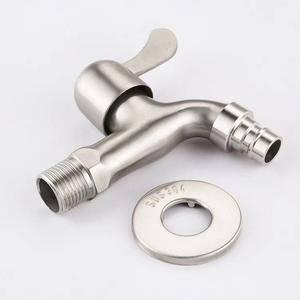 Nouveau produit extension murale SS304 <span class=keywords><strong>robinet</strong></span> à poignée unique noyau de cuivre <span class=keywords><strong>robinet</strong></span> de bassin à ouverture rapide pour <span class=keywords><strong>machine</strong></span> à <span class=keywords><strong>laver</strong></span> - Product Image 2