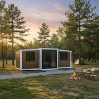 Maison conteneur extensible FLKT, maison modulaire ignifuge et résistante au feu, 20 pieds / 40 pieds, structure en acier galvanisé, personnalisable, construction rapide