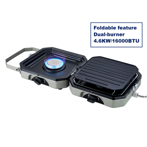 Vente chaude Camping Réchaud À <span class=keywords><strong>Gaz</strong></span> De Haute Qualité À Double Brûleur <span class=keywords><strong>Portable</strong></span> Réchaud Pliant 4.6KW 16000BTU Poêle Fiery Jardin Extérieur - Product Image 5