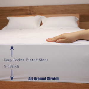 Protège-<span class=keywords><strong>matelas</strong></span> matelassé imperméable HFW à ultrasons, drap-<span class=keywords><strong>housse</strong></span> silencieux en TPU laminé - Product Image 3