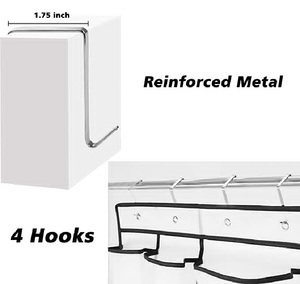 18 ngăn túi vải treo túi lưu trữ giày 4 móc kệ giày thiết kế hiện đại tủ quần áo phòng tắm phòng ngủ - Product Image 5