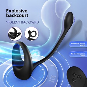 Masajeador de Próstata con Control Remoto para Hombres Gay, Vibrador Anal con Bloqueo de Esencia, Resistente al Agua IPX7, Color Negro - Product Image 1