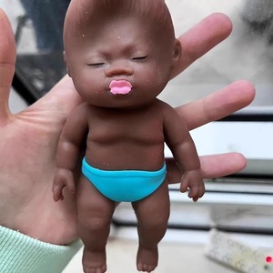 Natasha Doll Old Eight-25 Black Baby Toy Stress Relief Squeeze Simulation Can Be Dropped Flattened Funny <strong>Trickster</strong> - Product Image 3