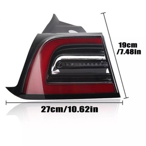 For Tesla <b>Model</b> 3 2017-2021 LED Daytime Running Light Waterproof Fog Lamp Car Taillight Assembly Body <b>Kit</b> 1077397 1077398 - Product Image 4