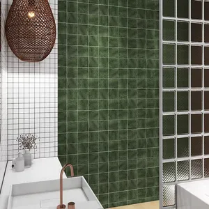 Мох зеленая вогнутая выпуклая поверхность в стиле ретро 125*125 стена для кухни для ванной комнаты, ресторанная барная перегородка керамическая плитка