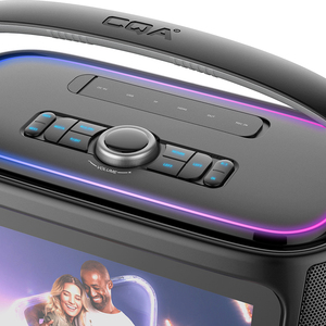 CQA P10 Haut-parleur professionnel intelligent pour machine à karaoké 2*4 ''pouces, connectivité WiFi et système Android 12-Améliorez votre musique - Product Image 5