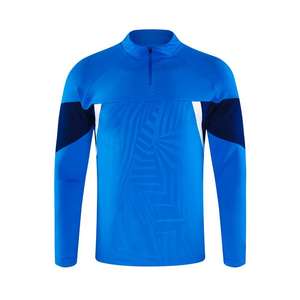 Conjunto de Chándal de Entrenamiento de Fútbol Americano para Hombre Otoño-Invierno, Sudadera Transpirable de Manga Larga con Media Cremallera, Kit de Equipo con Bloques de Color - Product Image 1