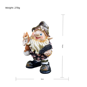 งานฝีมือเรซิ่นรูปกระรอกแคระสำหรับตกแต่งกระถางต้นไม้กลางแจ้งสวน - Product Image 6