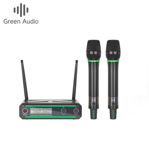 Sistema de Micrófono Inalámbrico UHF GAW-DX24B, Micrófonos Dobles de Mano para <span class=keywords><strong>Karaoke</strong></span> en Casa, Juego <span class=keywords><strong>Completo</strong></span> Listo para Usar, para Cantar en KTV - Product Image 1