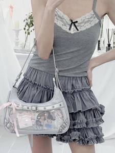 מותאם אישית חתול בעל חיים תיק איתות רב-צבע מודפס ורקמה עיצוב מותאם אישית עם חלון שקוף - Product Image 3