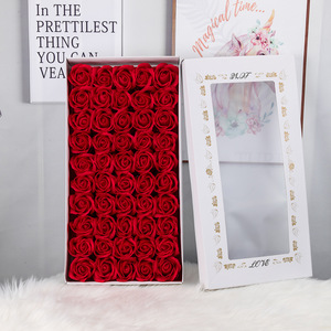 Factory Wholesale 7cm Foam Soap Roses Handmade 50PCS/<b>Box</b> Artificial Flowers Cheap Home Wedding Decorative Roses - Product Image 4