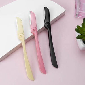 Rasoi Facciali con Lama Inclinata in Acciaio Inossidabile per Donne e Uomini, Strumento Pieghevole per Rifinitura Sopracciglia e Rasatura - Product Image 5