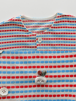 Ensemble de vêtements pour bébés filles, 3 pièces, tenue décontractée, cardigan rayé, chemisier en dentelle, short en jean à volants, ensemble de vêtements pour enfants