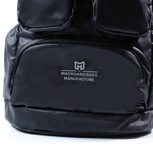 กระเป๋าเป้สะพายหลังโลโก้สลักลายนูนออกแบบได้ตามต้องการทำจากหนัง PU หรือหนังแท้สำหรับนักเรียนมีสายรูดสะพายไหล่คู่ - Product Image 6