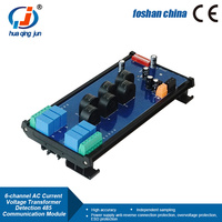Module de détection de transformateur de courant et de tension RS485 à 6 canaux Huaqingjun, fréquence CA 7-255 Hz, module d'acquisition Modbus