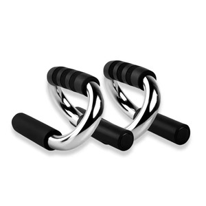 Barras de flexiones en forma de S negras, con agarre antideslizante y engrosado, equipo de entrenamiento muscular para gimnasio en casa - Product Image 4