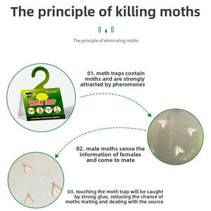 Pièges à <span class=keywords><strong>mites</strong></span> Magicatch personnalisables avec logo, lot de 2, colle extra-forte, écologiques et jetables pour l'industrie agroalimentaire et le stockage des céréales - Product Image 4