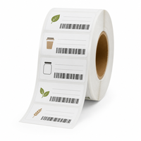 Étiquettes d'emballage alimentaire personnalisées imperméables en vinyle autocollantes avec impression de logo code-barres pour bocaux, bouteilles et boîtes