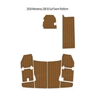 Plateforme de bain et de surf Monterey 238 SS 2018, tapis de pont en mousse EVA imitation teck, SeaDek MarineMat Gatorstep, auto-adhésif
