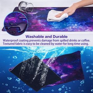 Extended Large Square Computer Keyboard <b>Mouse</b> Mat Desk <b>Pad</b> Non-Slip Base Stitched Edge for Home Office Gaming Work Stock - Product Image 6