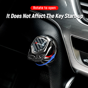 Tem dán nội thất xe hơi Iron Man có logo tùy chỉnh, ốp nút khởi động xe hơi, ốp nút khởi động/tắt động cơ, ốp nút nhấn khởi động/tắt - Product Image 4