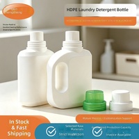 Bouteille de lessive ronde en PE de 2 L avec bouchon à vis, pour usage domestique, bidon de distribution d'adoucissant grand format – Fournisseur Fabricant