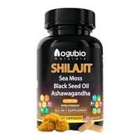 Capsules personnalisées d'extrait de résine de Shilajit pure de l'Himalaya naturel de marque privée/capsules de Shilajit d'acide fulvique d'extrait de Shilajit