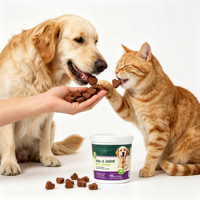 Friandises pour animaux Ecokind Now Foods Santé des articulations des chiens et des chats Glucosamine Chondroïtine MSM Haute teneur en protéines Oméga-3 Poisson Dinde Vitamines