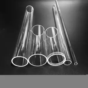 Factory Direct Customized Transparent Quartz Glass Tube Clear Silica Fused Spiral Tube For Lab