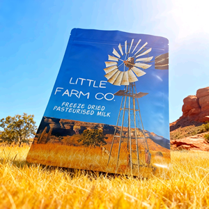 Pochette debout personnalisée avec impression numérique à fermeture éclair feuille d'aluminium finition mate étanche à l'humidité pour le lait lyophilisé - Product Image 1