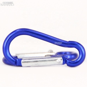 Baichao 4 # bầu hình Hợp kim nhôm kim loại mùa xuân Keychain khắc logo <span class=keywords><strong>Carabiner</strong></span> móc cho Cắm Trại Đi Bộ Đường Dài bán buôn Snap móc - Product Image 6