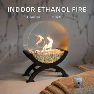 Cheminée <span class=keywords><strong>bio</strong></span><span class=keywords><strong>éthanol</strong></span> moderne en métal pour table, portable, à combustion propre, insert de foyer intérieur au <span class=keywords><strong>gel</strong></span> pour la décoration de la maison - Product Image 2